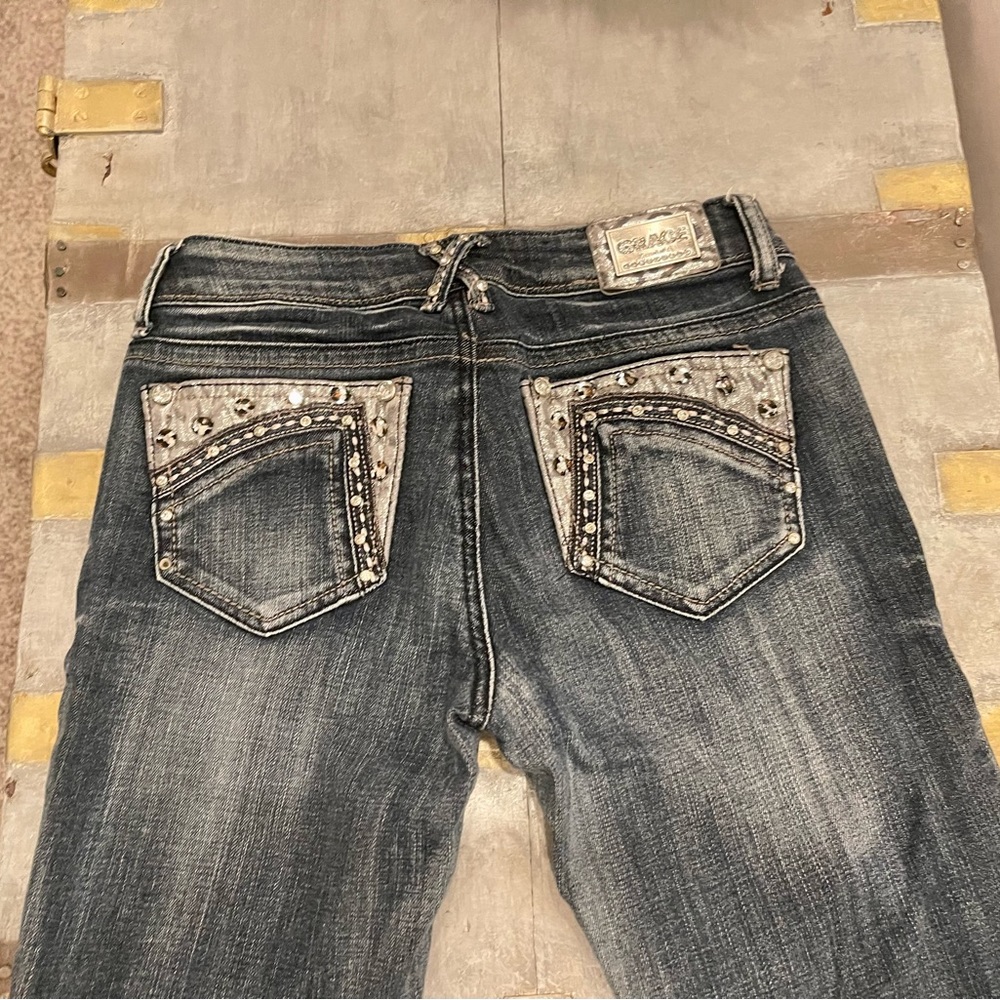 Grace in LA embellished skinny jeans